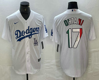 Shohei Ohtani Mexico Los Angeles Dodgers white jersey