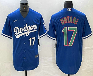 Shohei Ohtani Number Los Angeles Dodgers blue jersey