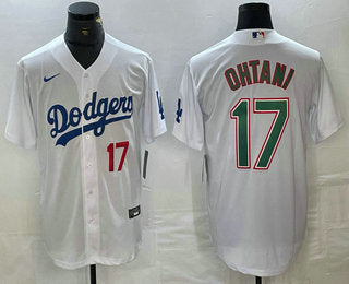 Shohei Ohtani Number Los Angeles Dodgers white jersey