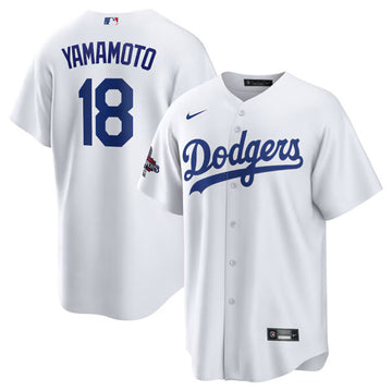 Yoshinobu Yamamoto Los Angeles Dodgers white Home jersey