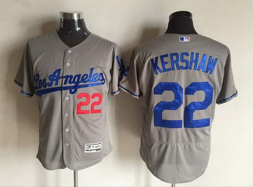 Clayton Kershaw Los Angeles Dodgers gray Road jersey