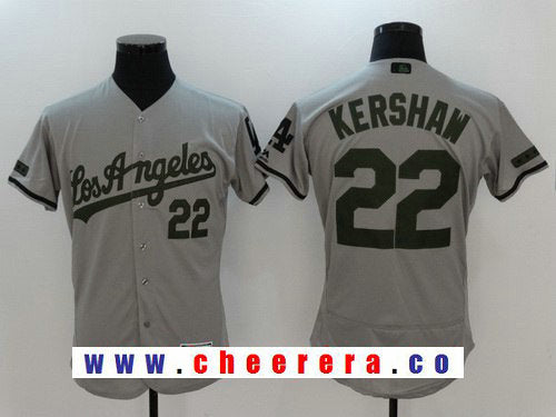 Clayton Kershaw Los Angeles Dodgers gray jersey