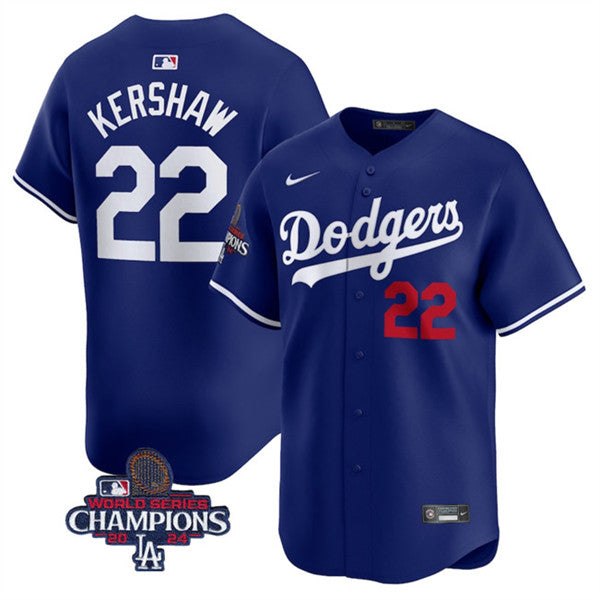 Clayton Kershaw Los Angeles Dodgers royal Limited jersey
