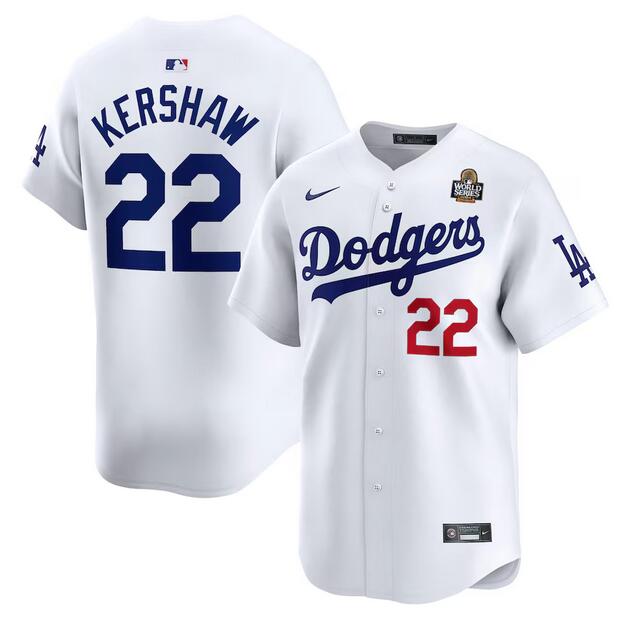 Clayton Kershaw Los Angeles Dodgers white Limited jersey
