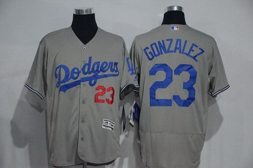 Adrian Gonzalez Los Angeles Dodgers gray jersey
