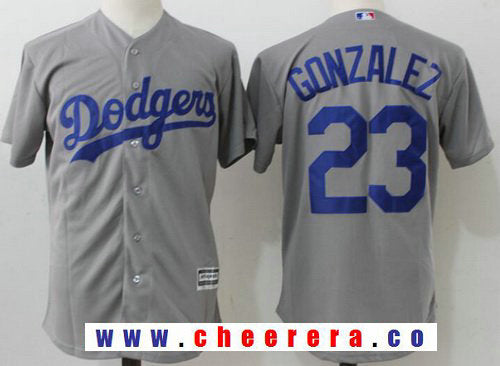 Adrian Gonzalez Los Angeles Dodgers gray Alternate jersey