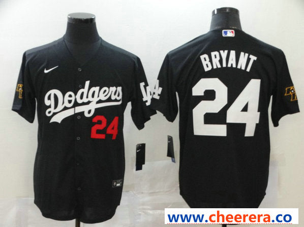 Kobe Bryant Los Angeles Dodgers black jersey