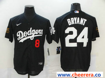 Kobe Bryant Los Angeles Dodgers black jersey