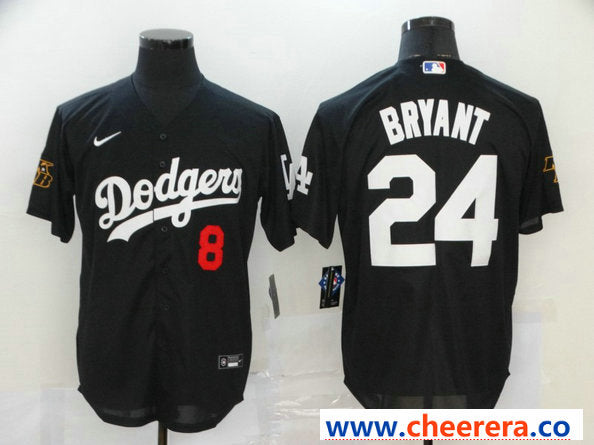 Kobe Bryant Los Angeles Dodgers black jersey