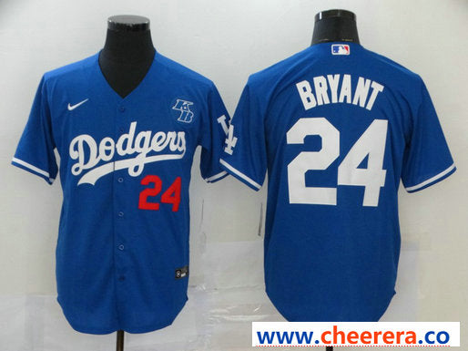 Kobe Bryant Los Angeles Dodgers royal jersey