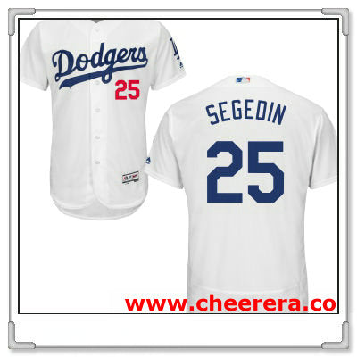 Rob Segedin Los Angeles Dodgers white Home jersey