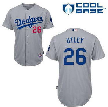 Chase Utley Los Angeles Dodgers gray Alternate jersey