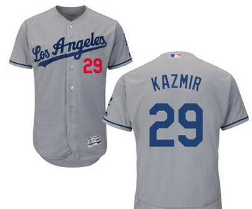 Scott Kazmir Los Angeles Dodgers gray Road jersey