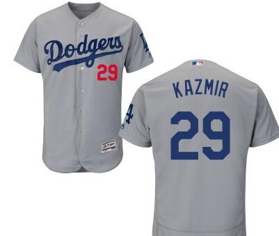 Scott Kazmir Los Angeles Dodgers gray jersey