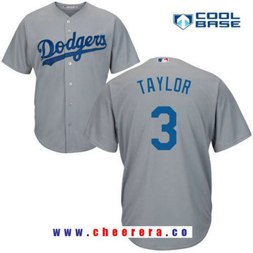 Chris Taylor Los Angeles Dodgers gray Alternate jersey
