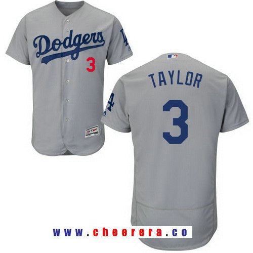 Chris Taylor Los Angeles Dodgers gray Alternate jersey