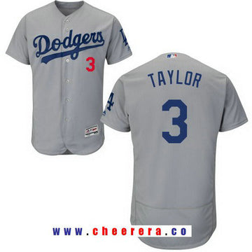 Chris Taylor Los Angeles Dodgers gray Alternate jersey