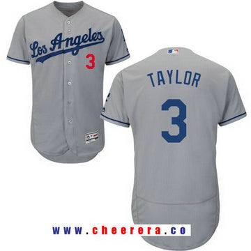 Chris Taylor Los Angeles Dodgers gray Road jersey
