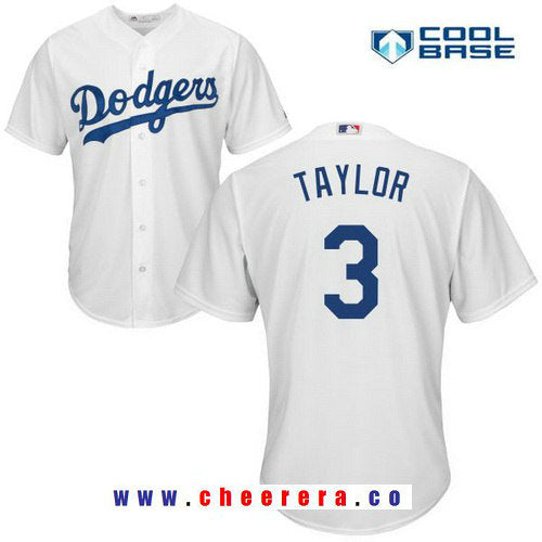 Chris Taylor Los Angeles Dodgers white Home jersey