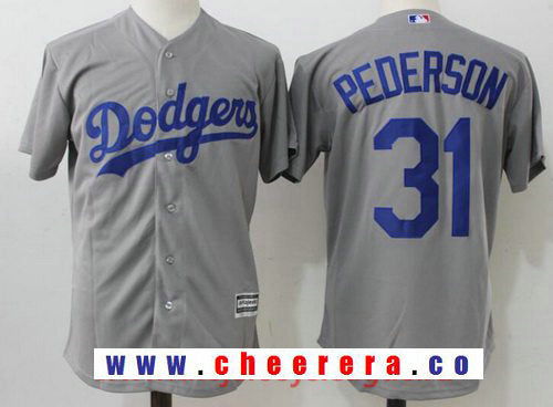 Joc Pederson Los Angeles Dodgers gray Alternate jersey