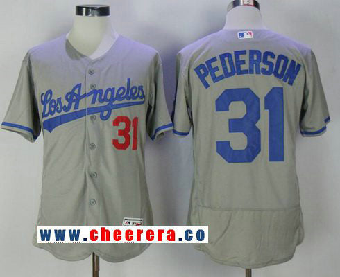 Joc Pederson Los Angeles Dodgers gray Road jersey