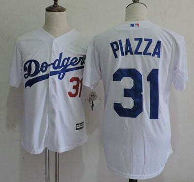Mike Piazza Los Angeles Dodgers white jersey