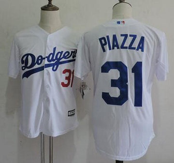 Mike Piazza Los Angeles Dodgers white jersey