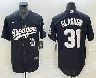 Tyler Glasnow Los Angeles Dodgers black jersey
