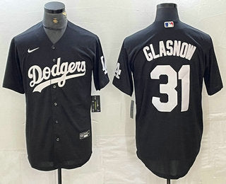 Tyler Glasnow Los Angeles Dodgers black jersey