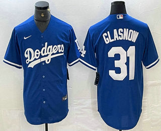 Tyler Glasnow Los Angeles Dodgers blue jersey