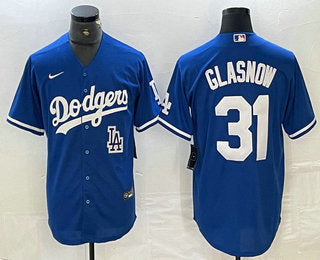 Tyler Glasnow Los Angeles Dodgers blue jersey