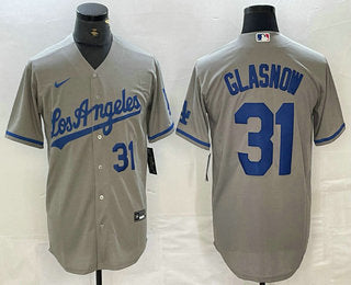 Tyler Glasnow Los Angeles Dodgers gray Alternate jersey