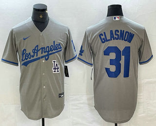 Tyler Glasnow Los Angeles Dodgers gray Alternate jersey
