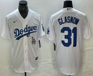 Tyler Glasnow Los Angeles Dodgers white jersey