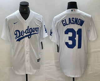 Tyler Glasnow Los Angeles Dodgers white jersey