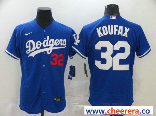 Sandy Koufax Los Angeles Dodgers royal jersey