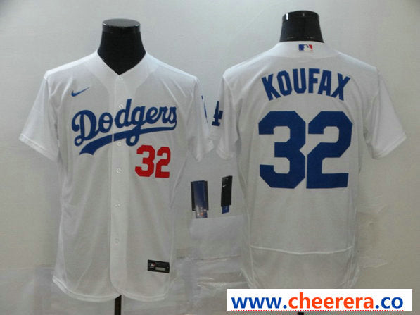 Sandy Koufax Los Angeles Dodgers white jersey