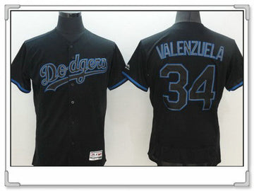 Fernando Valenzuela Los Angeles Dodgers black Fashion jersey