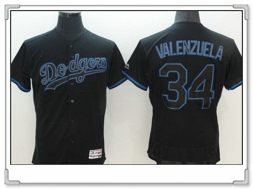 Fernando Valenzuela Los Angeles Dodgers black Fashion jersey