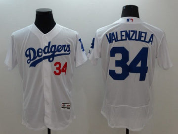 Fernando Valenzuela Los Angeles Dodgers white jersey