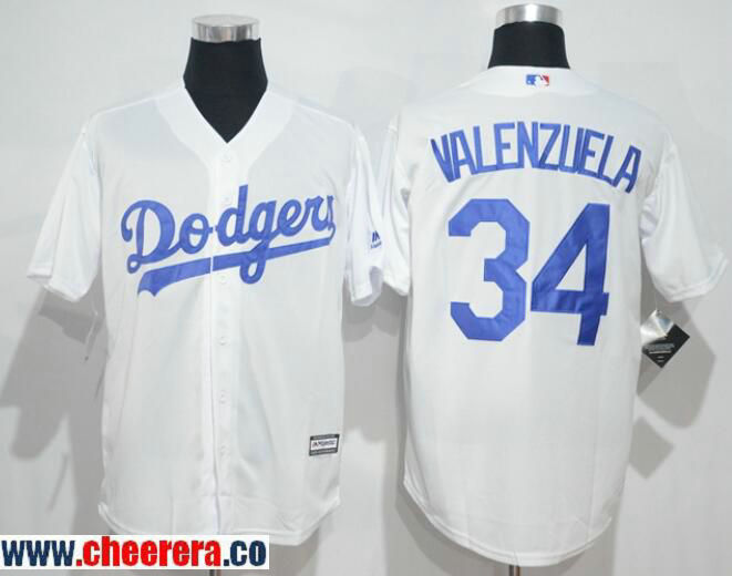 Fernando Valenzuela Los Angeles Dodgers white jersey