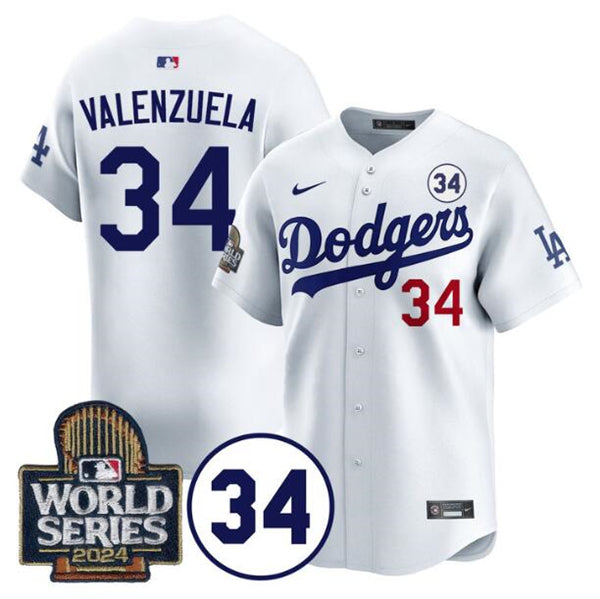 Toro Valenzuela Los Angeles Dodgers white Limited jersey