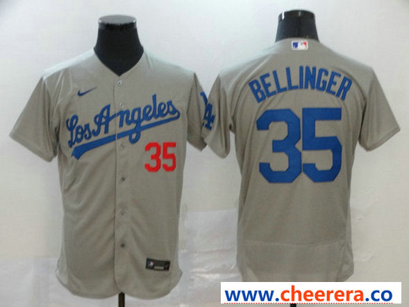 Cody Bellinger Los Angeles Dodgers gray jersey