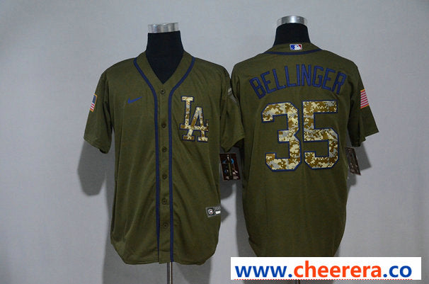 Cody Bellinger Los Angeles Dodgers olive jersey