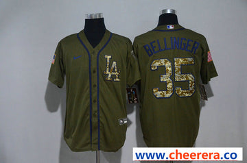 Cody Bellinger Los Angeles Dodgers olive jersey