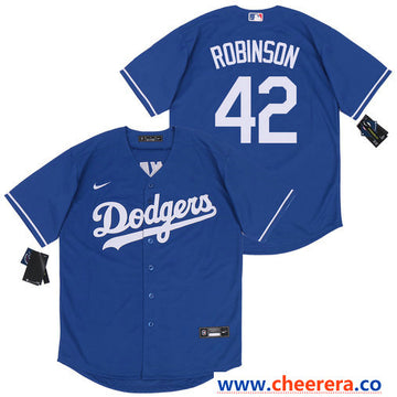 Jackie Robinson Los Angeles Dodgers royal jersey