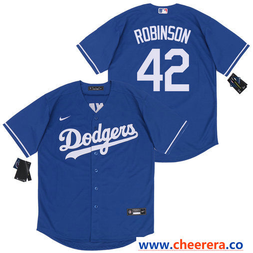 Jackie Robinson Los Angeles Dodgers royal jersey