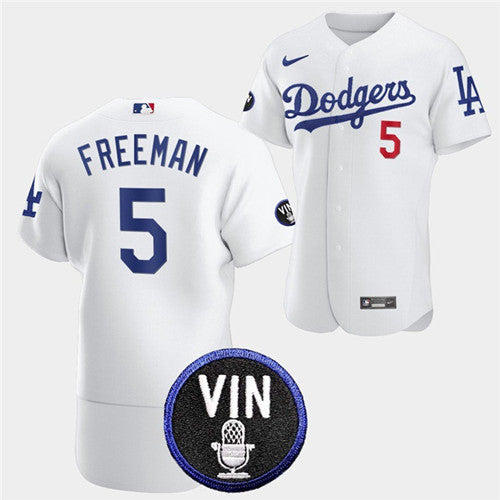 Freddie Freeman Los Angeles Dodgers white jersey