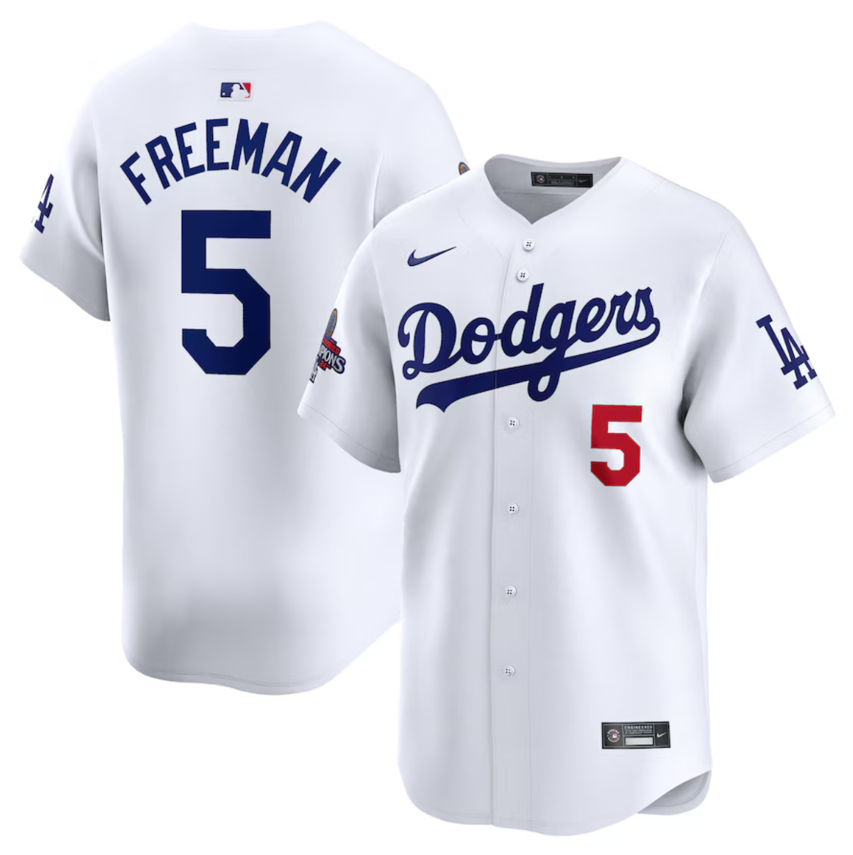 Freddie Freeman Los Angeles Dodgers white Limited jersey