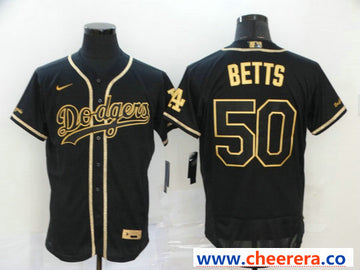 Mookie Betts Los Angeles Dodgers black jersey